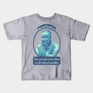 Confucius Portrait and Quote Kids T-Shirt